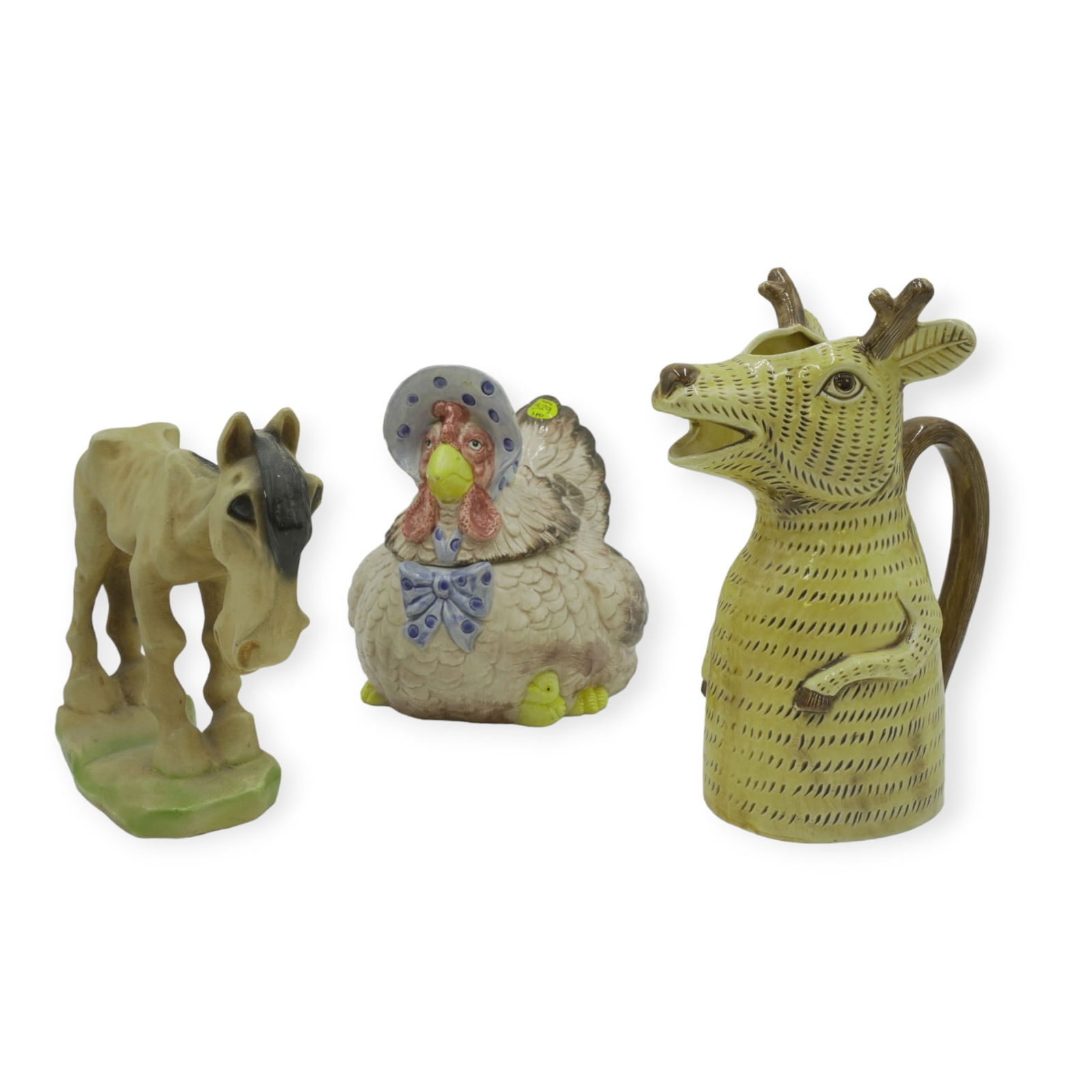 LOT 3 VINTAGE CERAMIC - ANIMALS (1 of 4)