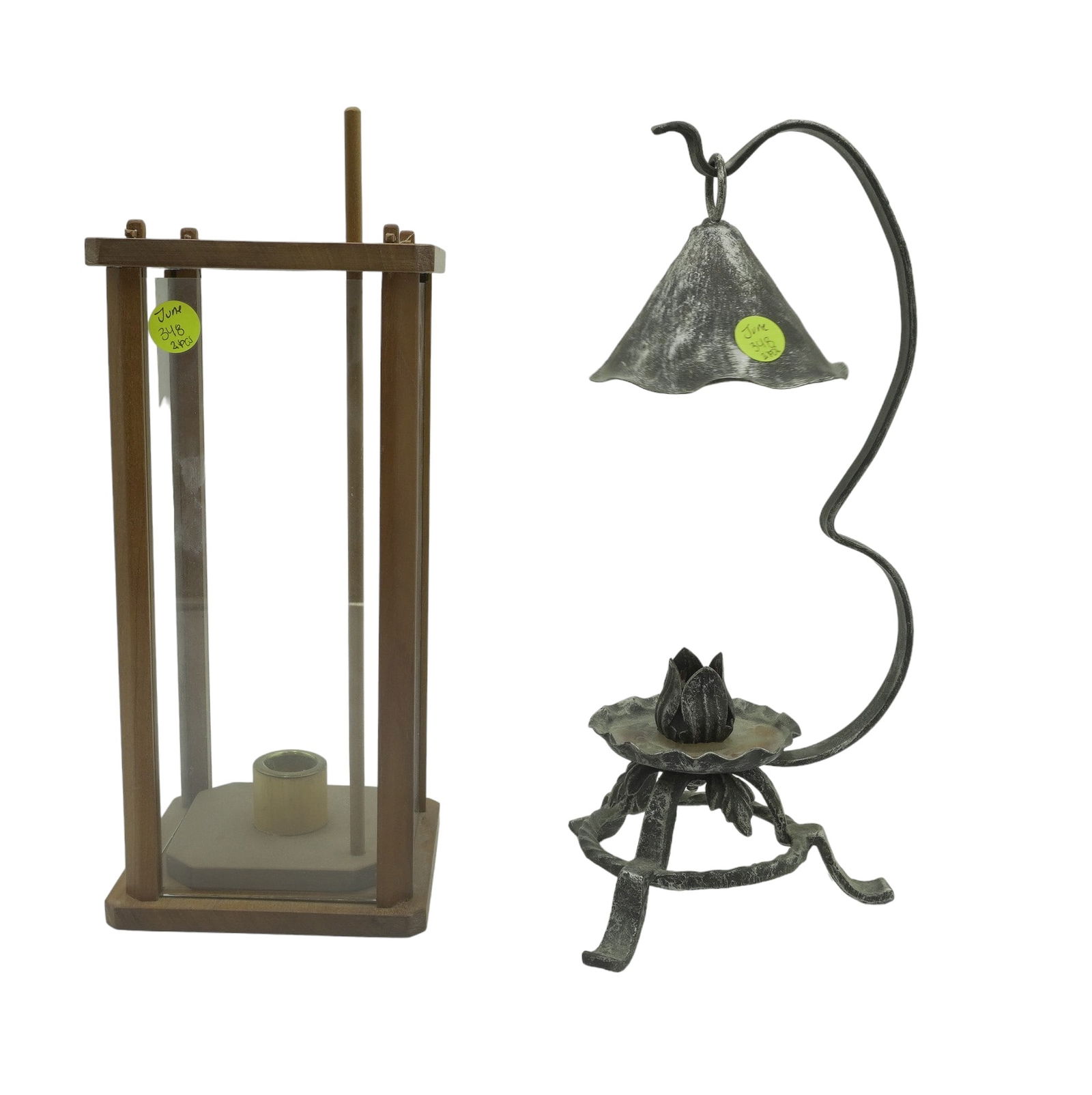 2 CANDLE STICK HOLDERS - ARTS AND CRAFTS MISSION GOTHIC AND HANDCRAFTED CHERRYWOOD (1 of 7)