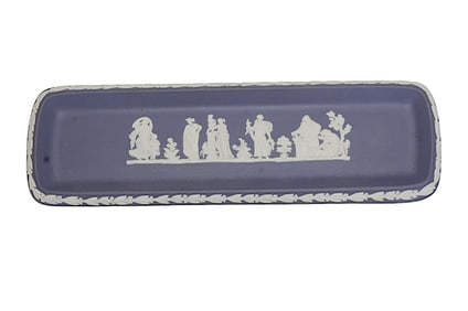 WEDGWOOD PORTLAND BLUE PEN / PIN TRAY