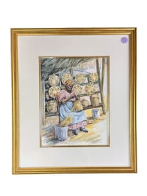 CHARLESTON BASKET WEAVER BETTY SCHWARK