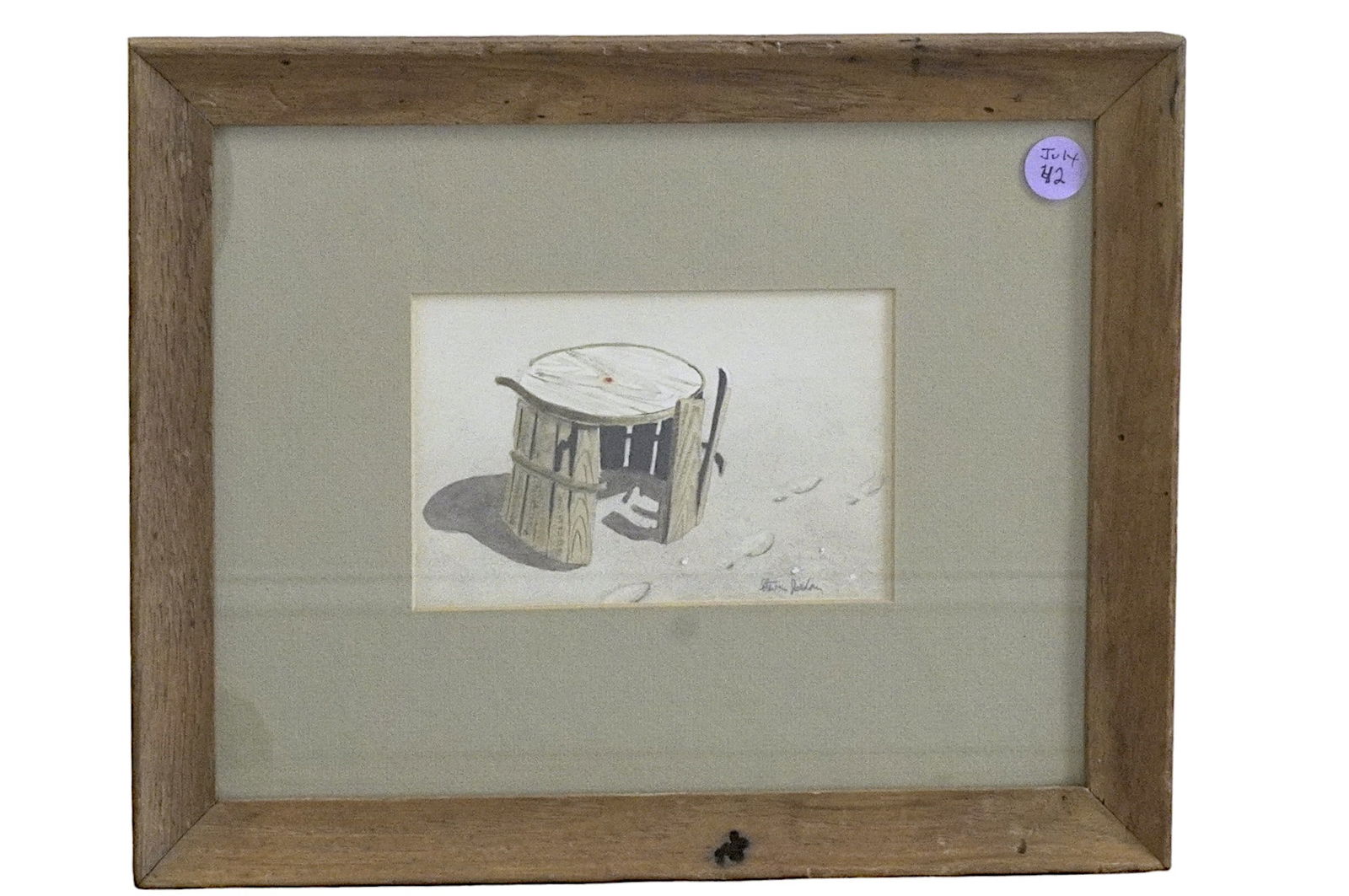 STEVEN JORDAN WOOD BASKET ON BEACH (1 of 3)