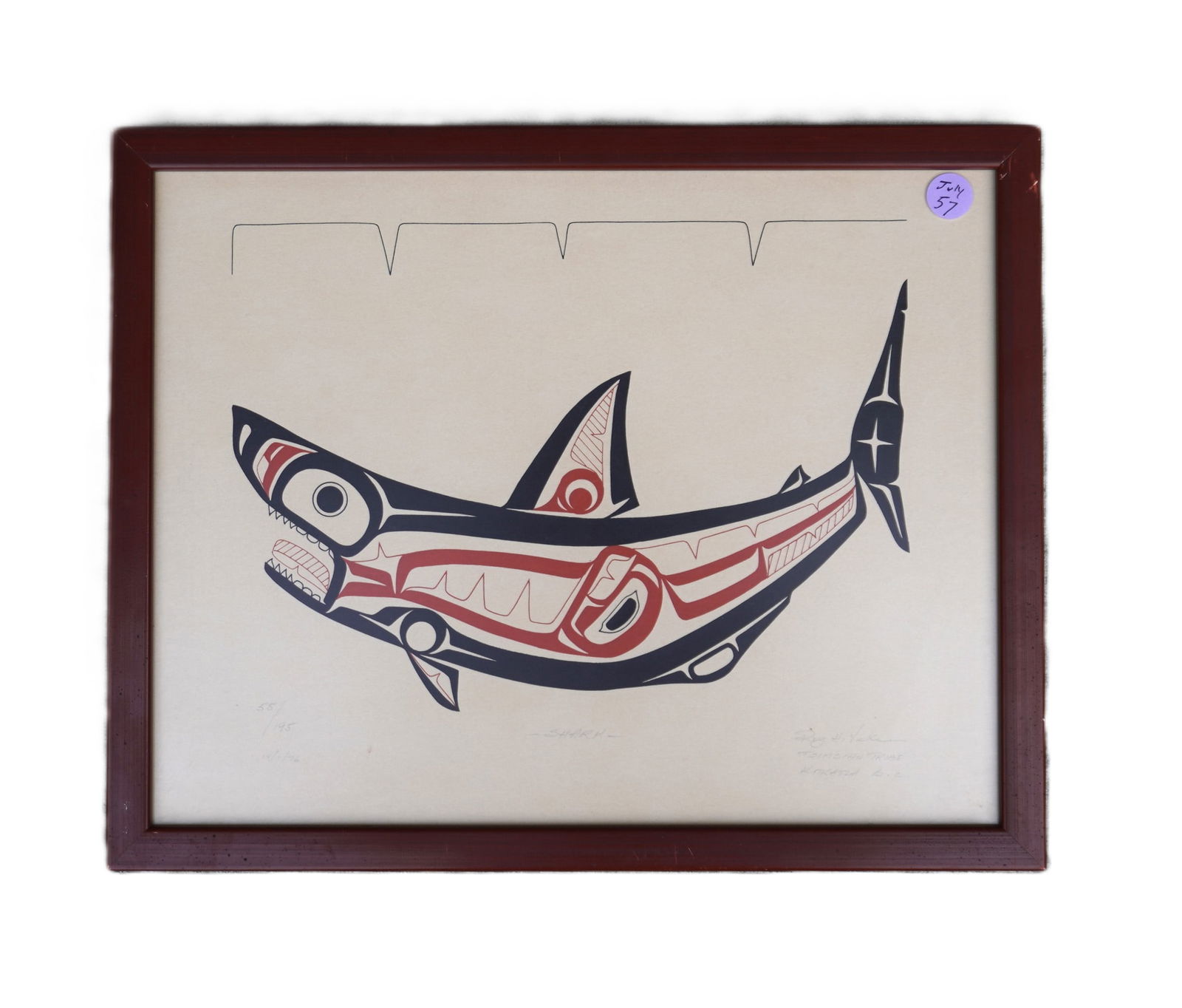 ROY HENRY VICKERS TSIMSIAN TRIBE SHARK LTD ED (1 of 3)