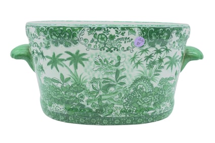 UNITED WILSON HAND PAINTED PORCELAIN CENTERPIECE JARDINIERE