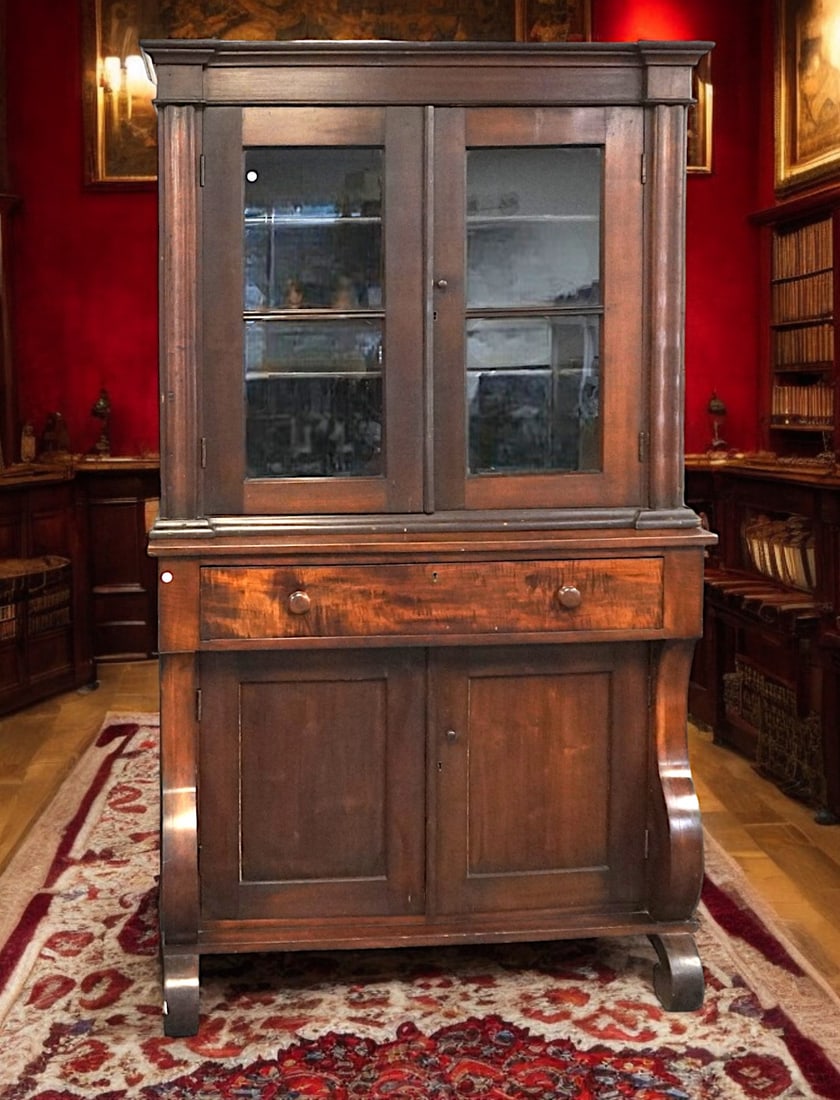 ANTIQUE SOUTH CAROLINA SILVER PRESS / BOOKCASE (1 of 11)