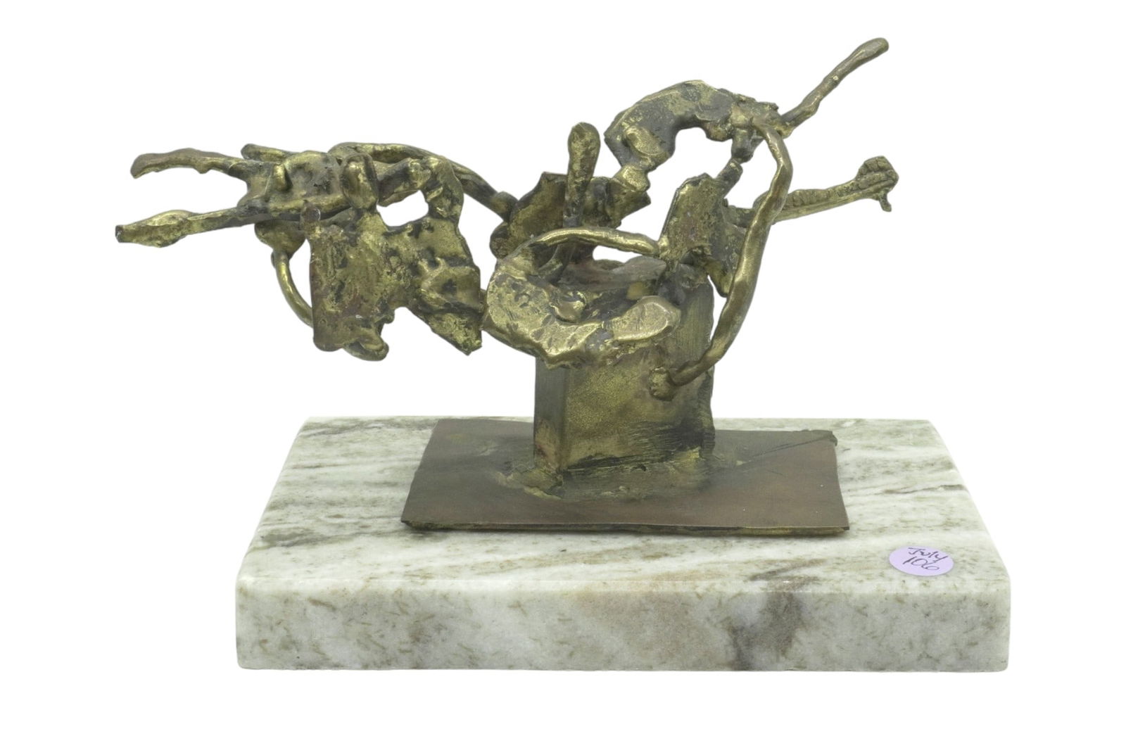 MID CENTURY BRONZE BRUTALIST SCULPTURE (1 of 7)