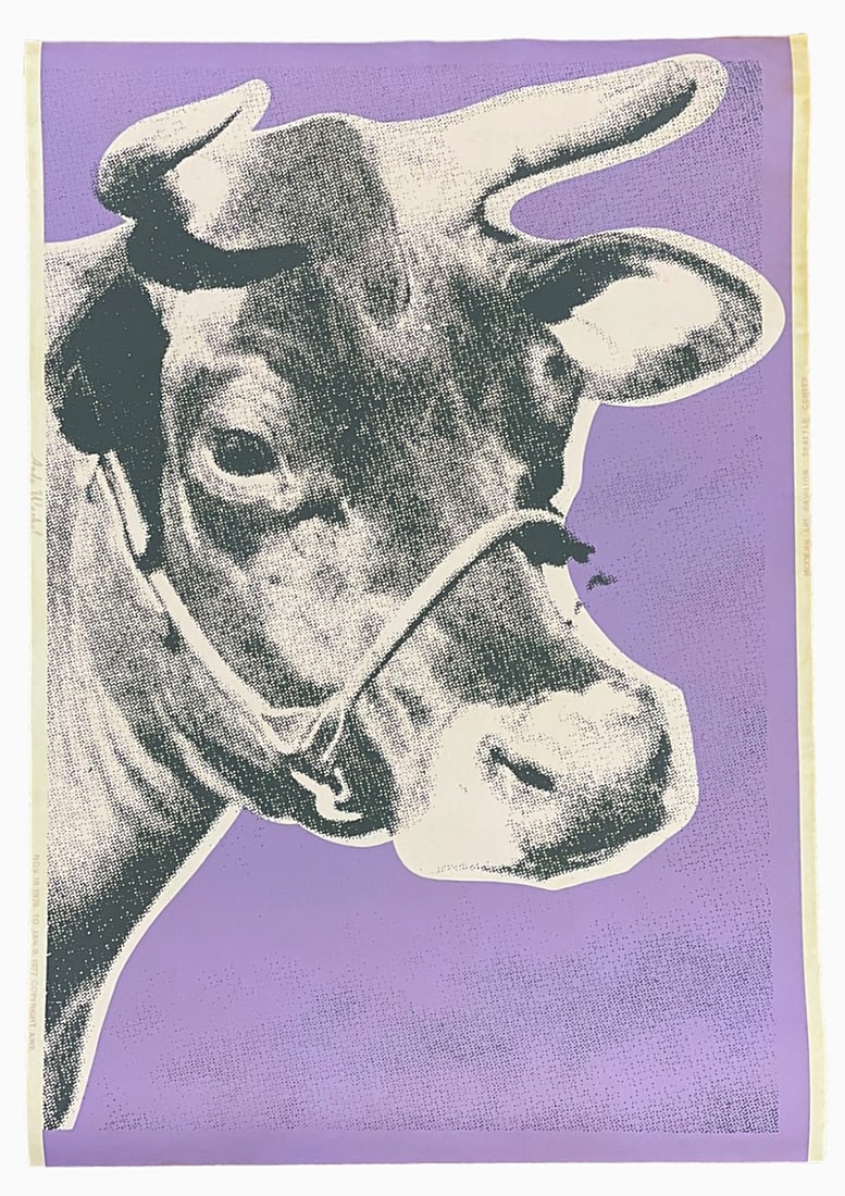 WARHOL 1977 COW WALLPAPER SCREENPRINT SEATTLE (1 of 5)