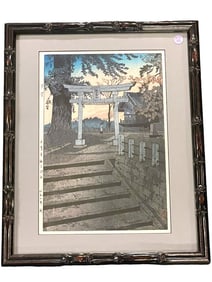 SHIRO KASAMATSU (1898-1992) WOODBLOCK 1932