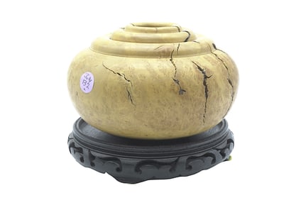 ROGER JACOBS TURNED RHODODENDRON WOOD VASE