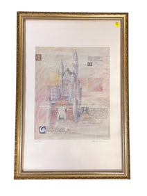 SIGNED AND NUMBERED LEONORE ZIMMERMANN CASTLE PRINT