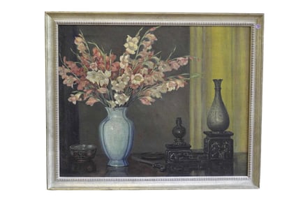 ABBY PHELPS LYTLE WUICHET ART DECO OIL STILL LIFE