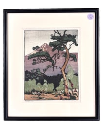 HELEN GRACE STEVENSON WOODBLOCK ART DECO