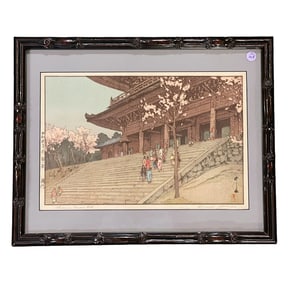HIROSHI YOSHIDA (1876-1950 WOODBLOCK CHIONIN TEMPLE GATE