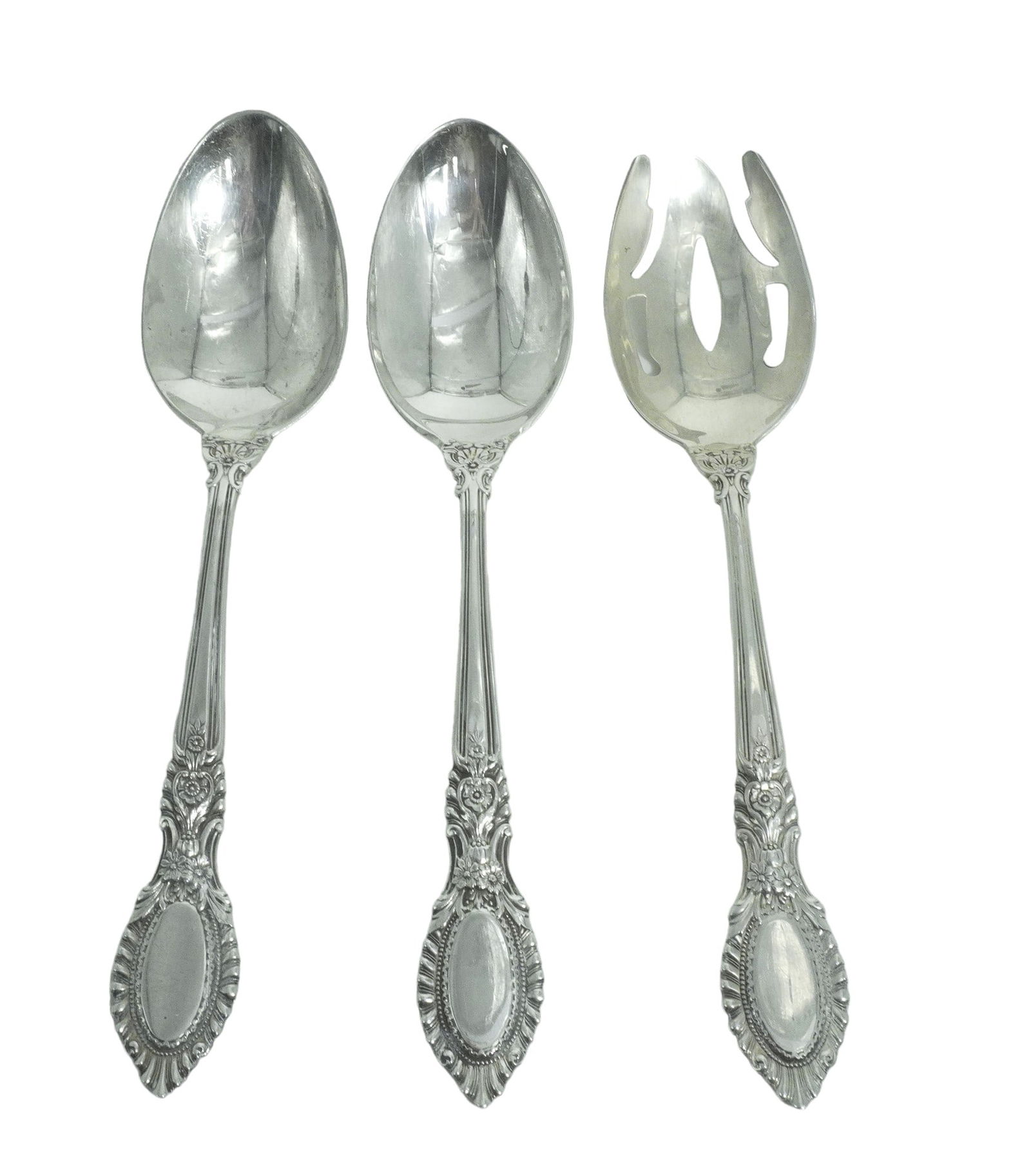 3 STERLING SILVER GUILDHALL REED & BARTON SERVING PIECES (1 of 2)