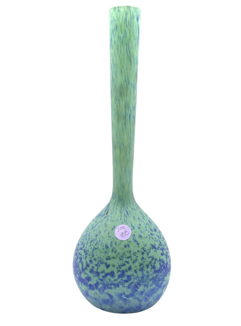 ANDRE DELATTE STYLE ART DECO GLASS VASE (1 of 5)