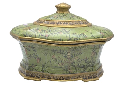 DECORATIVE CHINESE DRAGONFLY COVERED CENTERPIECE