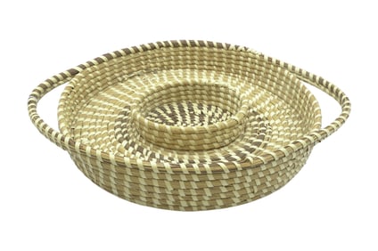 GULLAH SWEETGRASS BASKET SERVING TRAY
