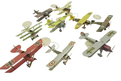 27 VINTAGE BIPLANE & PLANE SCALE MODELS