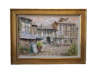 MATT THOMAS ORIGINAL OIL COURTYARD