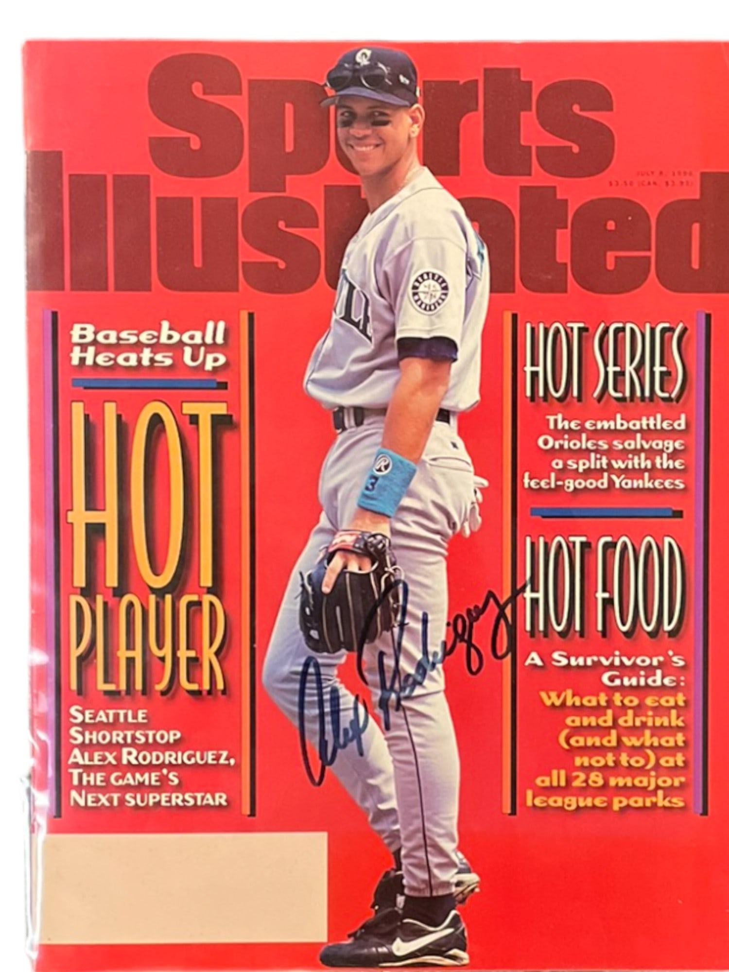ALEX RODRIGUEZ AUTOGRAPHED SPORTS ILLUSTRATED 1999 (1 of 4)