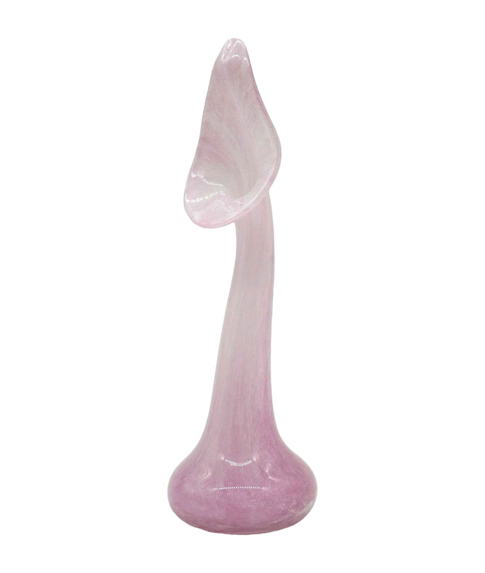 HAND BLOWN PINK JACK IN THE PULPIT VASE (1 of 5)