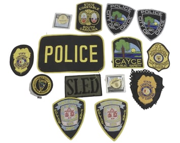 14 pc SOUTH CAROLINA POLICE & LAW ENFORCEMENT PATCHES +