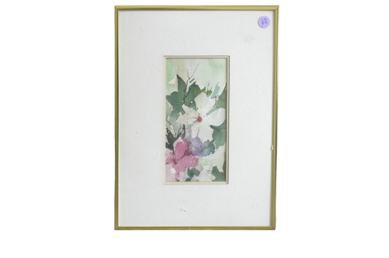 ORIGINAL JEANNE BOOTHE HIBISCUS WATERCOLOR (1 of 3)