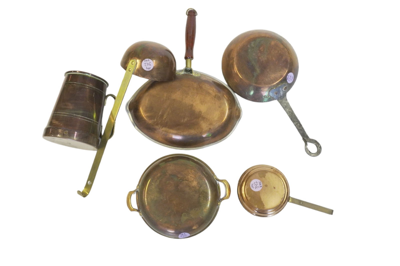 LOT OF ANTIQUE AND VINTAGE COPPER - 6 PIECES (1 of 2)