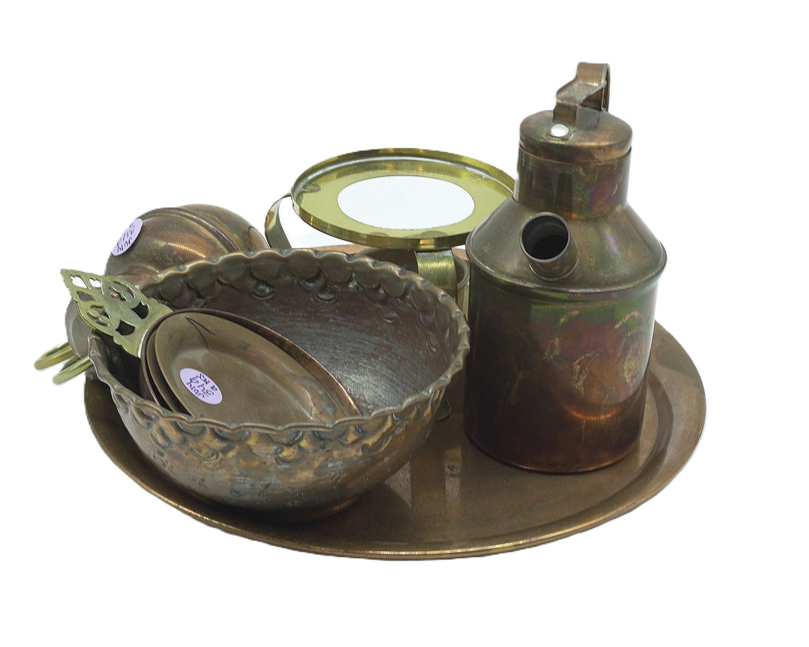 LOT OF VINTAGE COPPER PIECES - 9 PIECES (1 of 1)