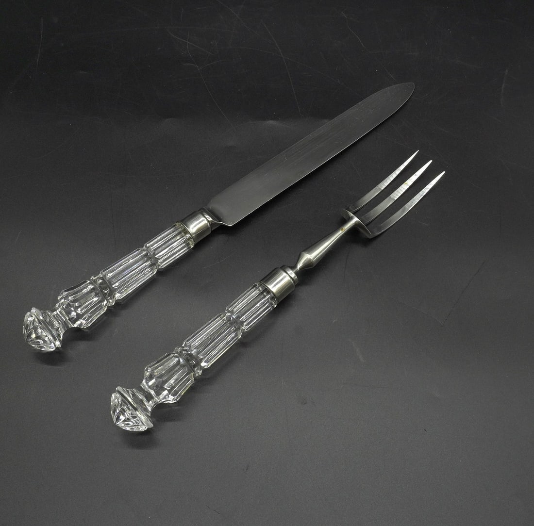 WATERFORD CRYSTAL ROAST CARVING SET (1 of 3)