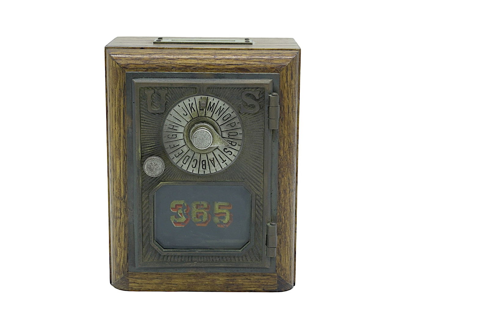ANTIQUE USPS POST OFFICE BOX DOOR BANK (1 of 4)