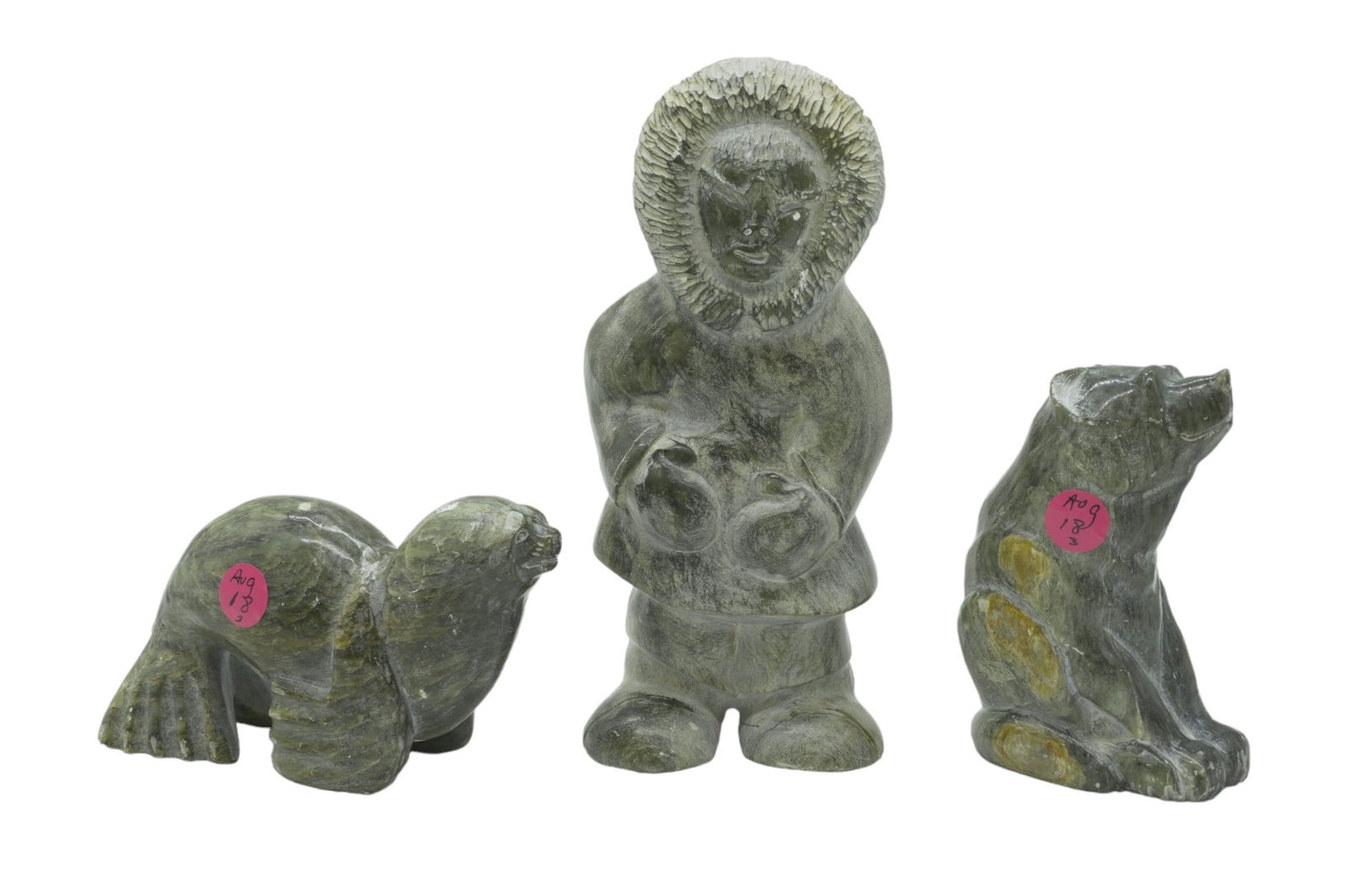 3 ARNOLD KAYUTAK INUPIAG INUIT MID CENTURY SCULPTURES (1 of 8)