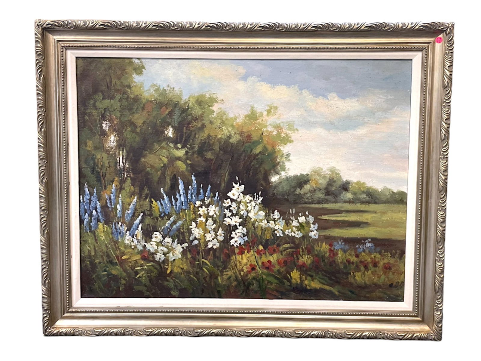 LARGE GALLERY FRAMED LANDSCAPE OIL PAINTING (1 of 2)