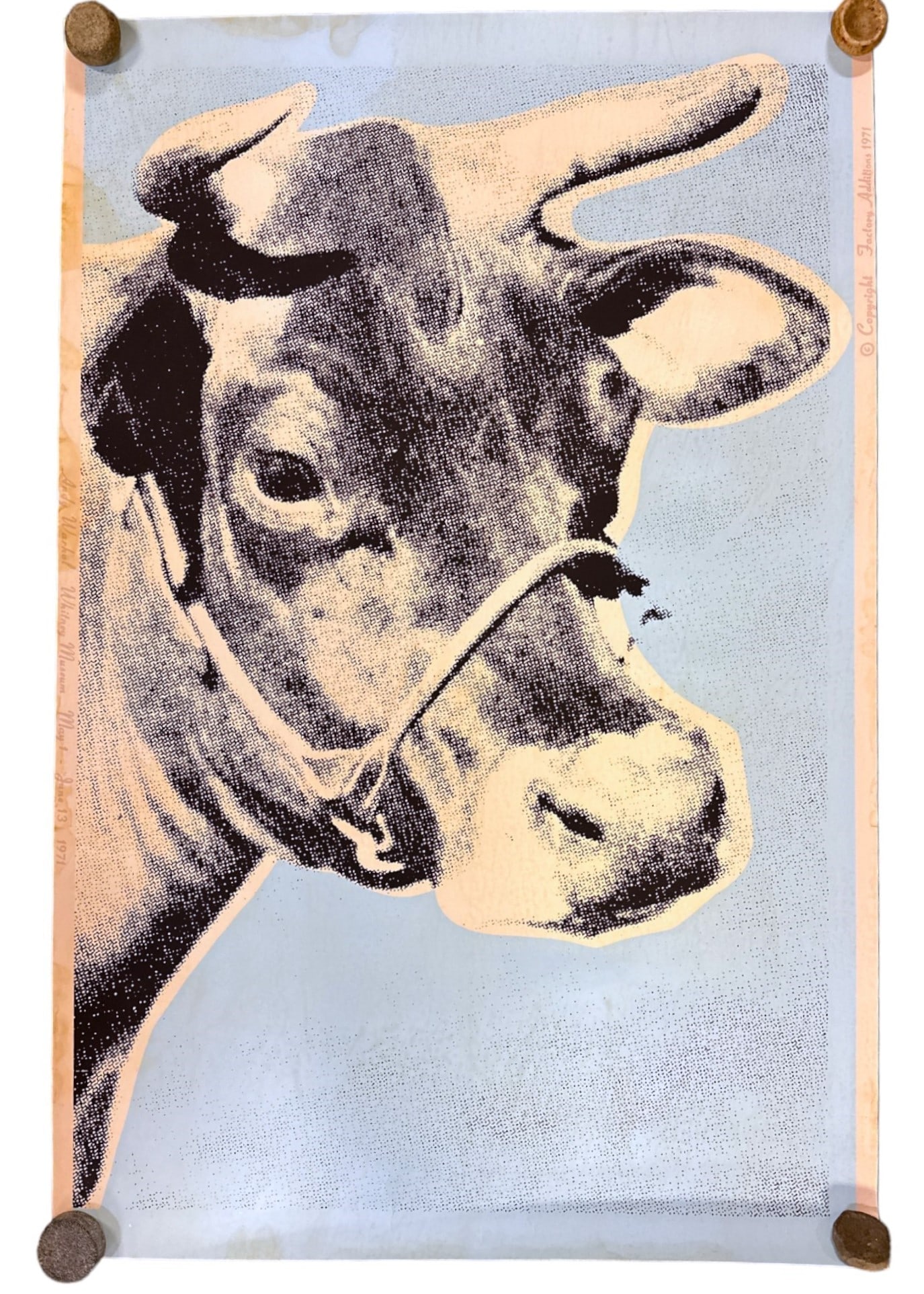 WARHOL 1971 COW WALLPAPER SCREENPRINT (1 of 6)