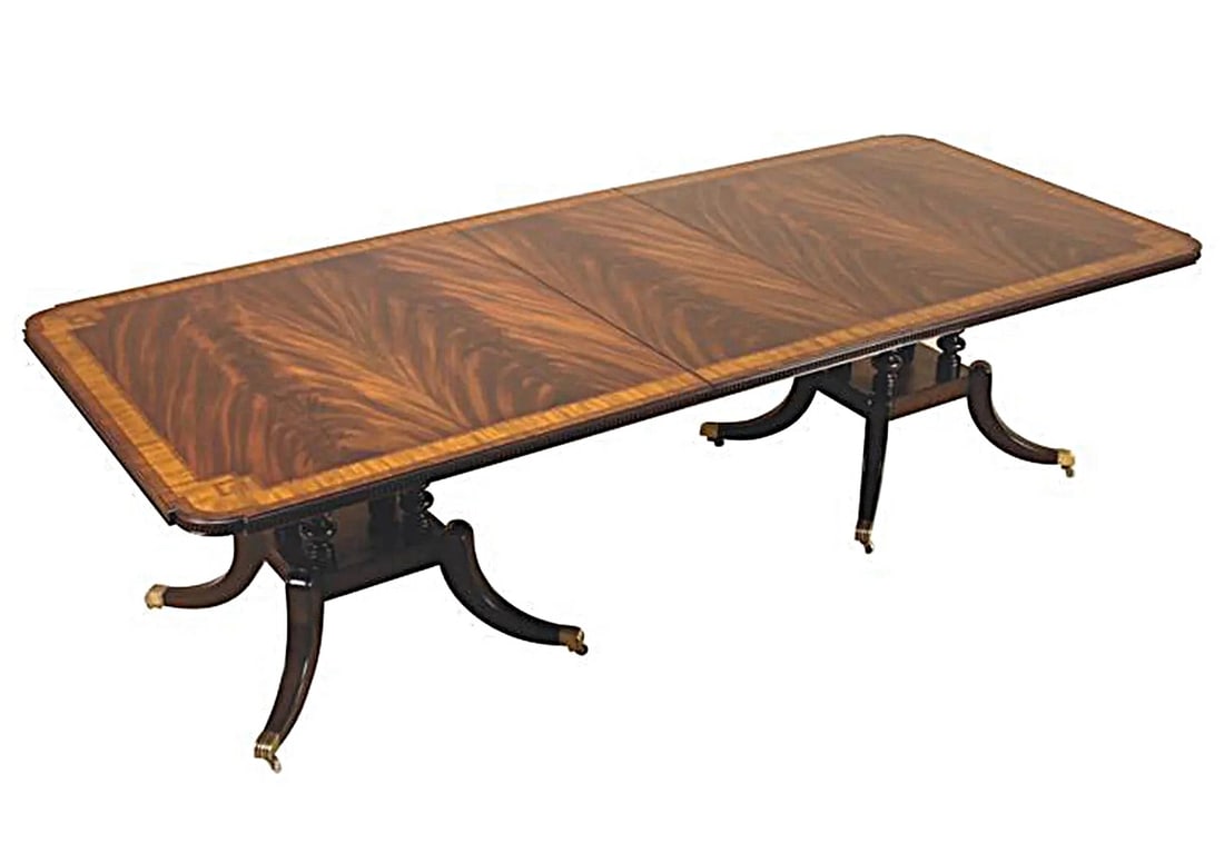 MAITLAND SMITH GREEK KEY MAHOGANY DINING TABLE (1 of 7)