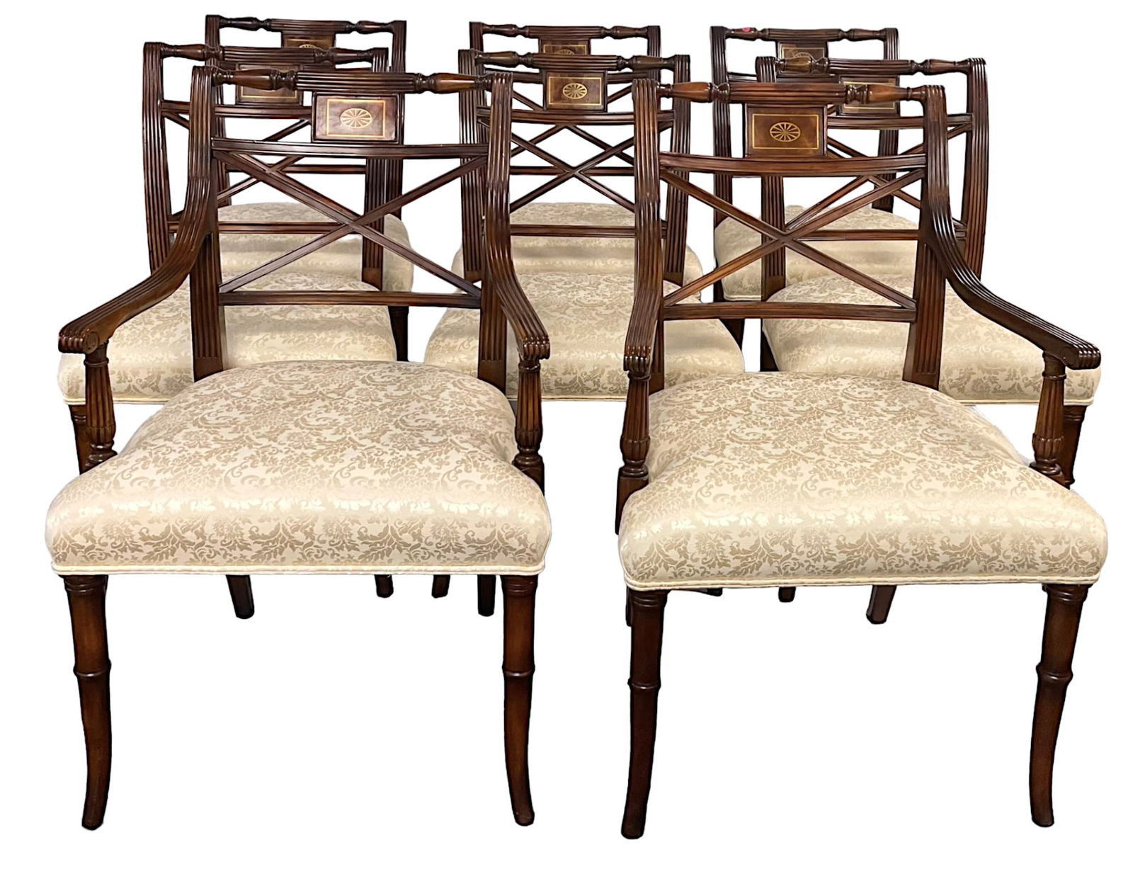 8 THEODORE ALEXANDER REGENCY DINING CHAIRS (1 of 10)