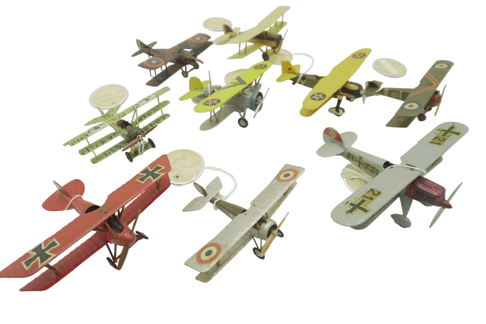 27 VINTAGE BIPLANE & PLANE SCALE MODELS (1 of 9)