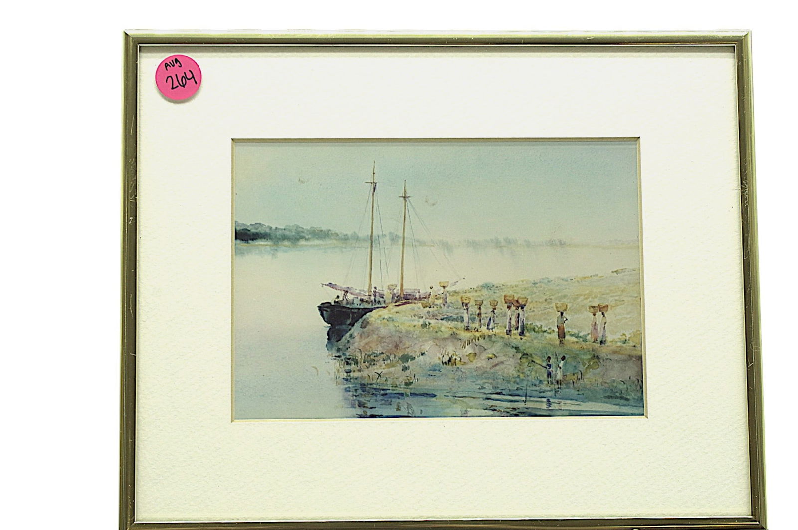 ALICE RAVENEL HUGER SMITH FRAMED WATERCOLOR PRINT (1 of 3)