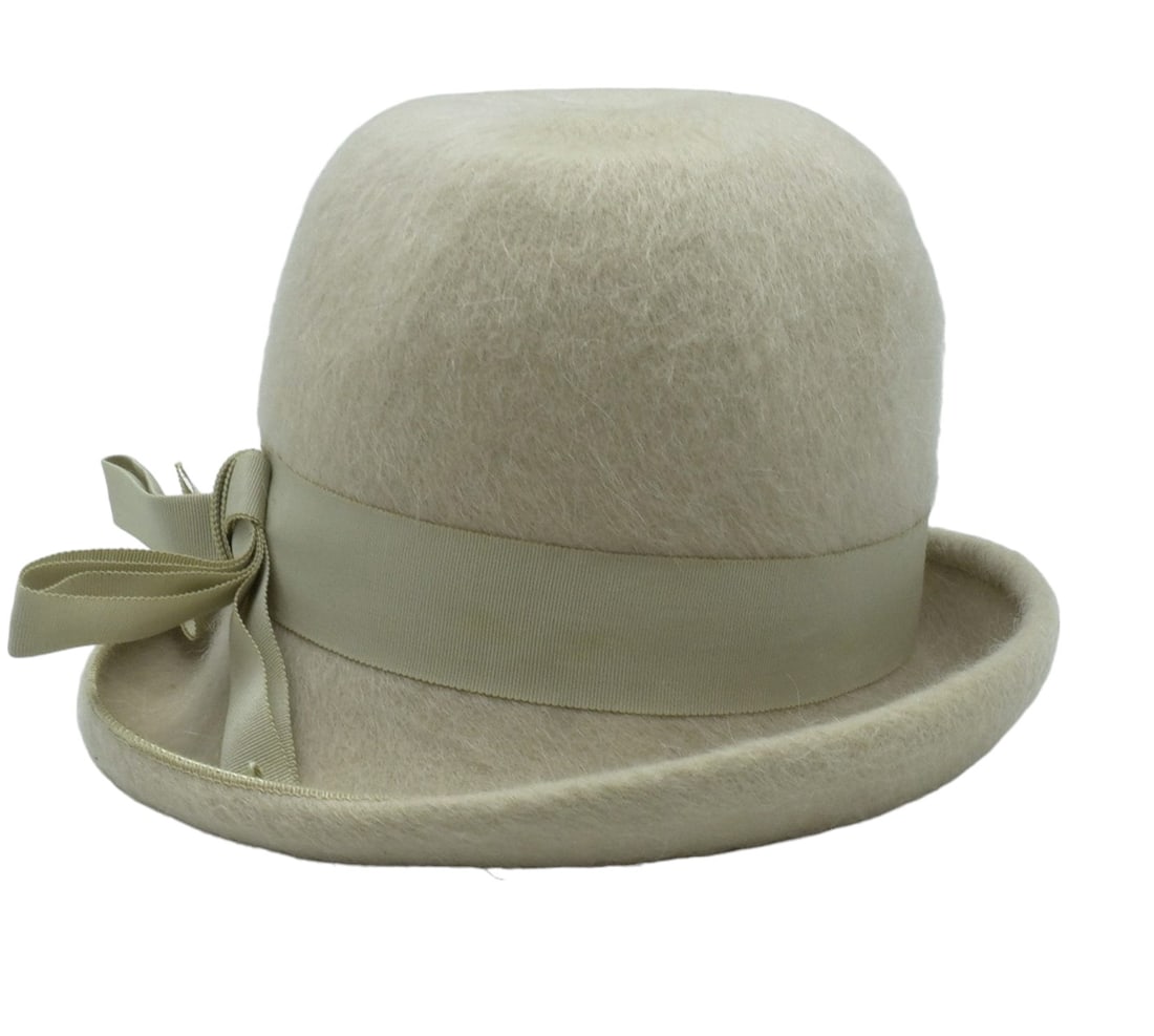 VINTAGE 1950S MID CENTURY MOHAIR LADIES HAT (1 of 6)