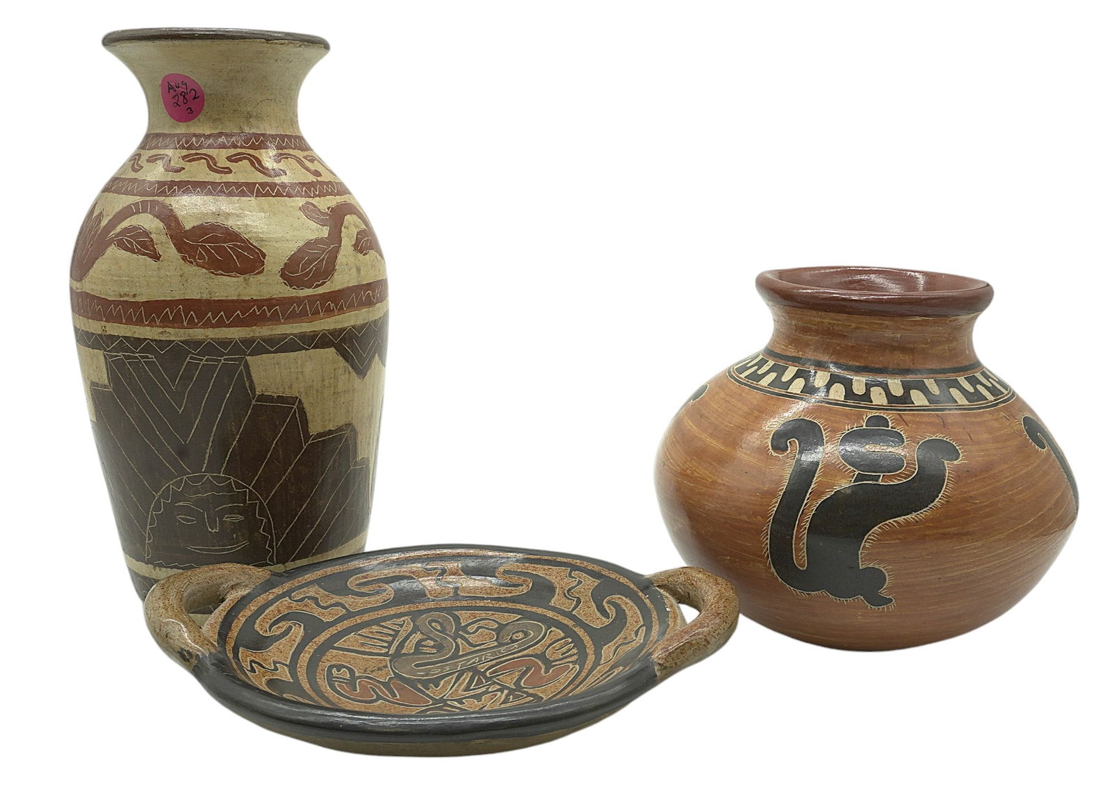 3 VINTAGE COSTA RICA POTTERY (1 of 7)