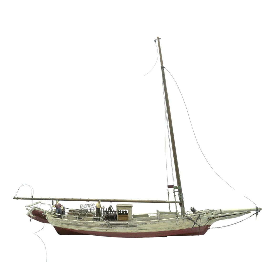 MARCI ANN SAILING SHIP MODEL: Marci Ann Sailing Ship Model. Needs some minor work. Measures 23"x6.5"x19". Weight 1 lb 8 oz.