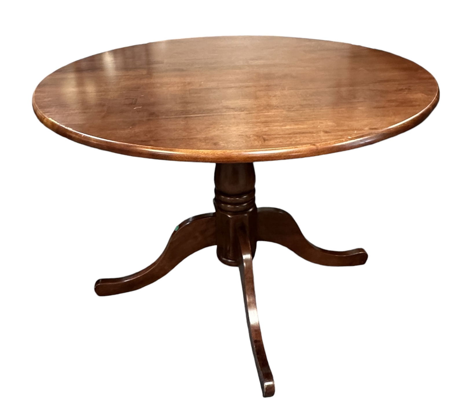 VINTAGE TRADITIONAL MAHOGANY ROUND PEDESTAL TABLE (1 of 4)