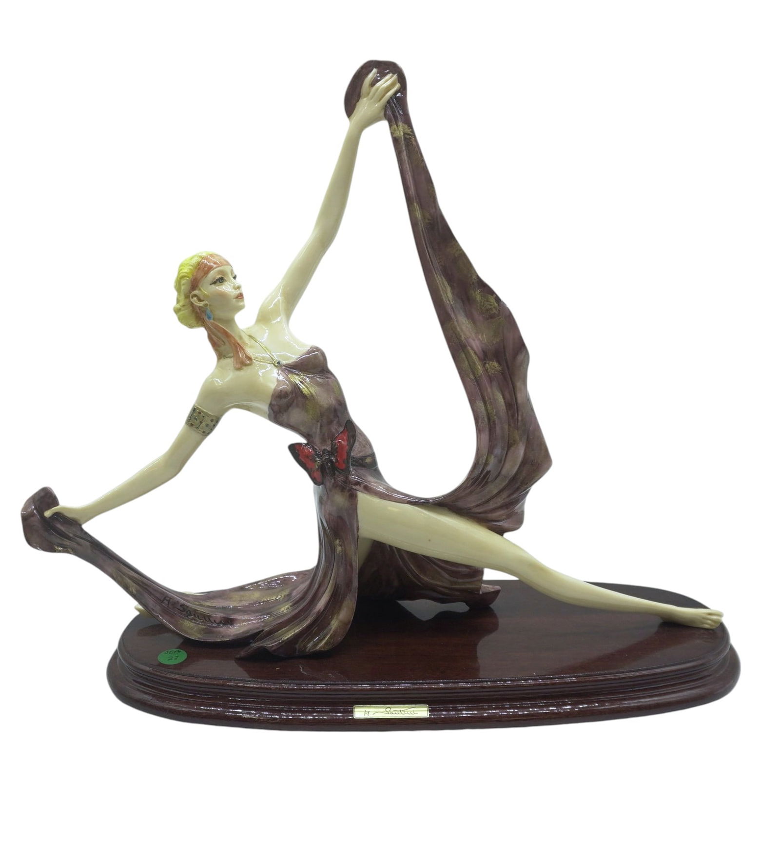 AMILCARE SANTINI (1910-1975) ART DECO STYLE DANCER (1 of 9)