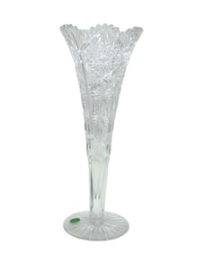 TALL AMERICAN BRILLIANT TRUMPET VASE