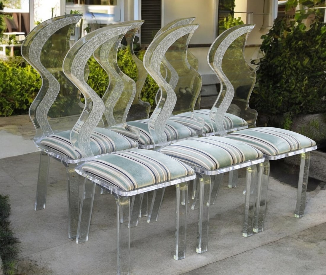 6 MUNIZ MONACO ACRYLIC CHAIRS (1 of 2)