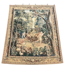 LARGE ANTIQUE FLEMISH TAPESTRY