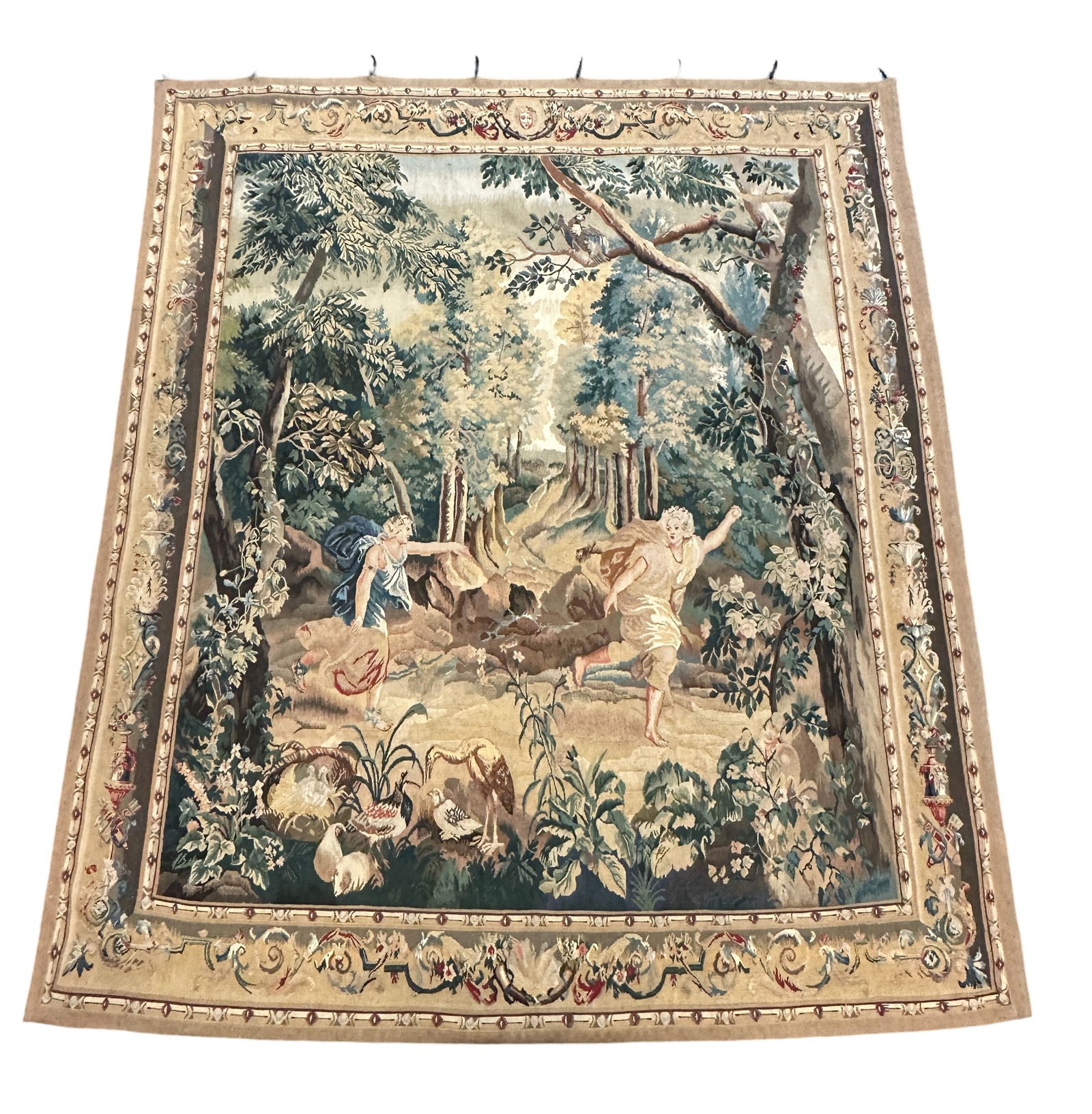 LARGE ANTIQUE FLEMISH TAPESTRY (1 of 4)