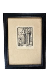 ELIZABETH O'NEILL VERNER DRYPOINT ETCHING SIGNED