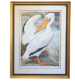 LARGE BASIL EDE LTD ED PELICAN LITHOGRAPH
