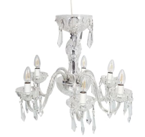 VINTAGE 6 ARM WATERFORD CRYSTAL CHANDELIER