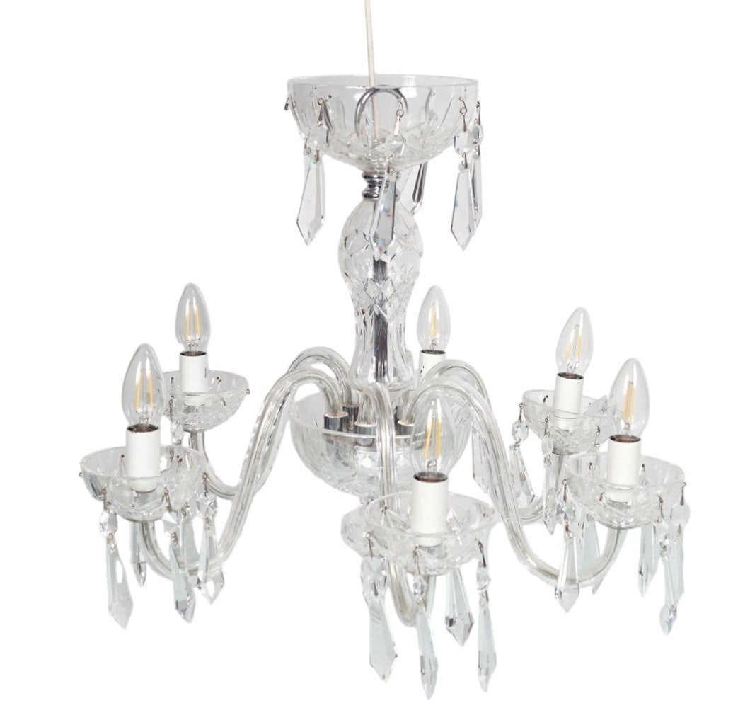 VINTAGE 6 ARM WATERFORD CRYSTAL CHANDELIER (1 of 1)